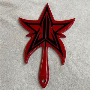 Rare NIB Jeffree Star Limited Edition Weirdo Red Chrome Large Handheld Mirror